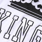 Dolce & Gabbana White Cotton Crown King Embroidery T-shirt