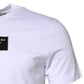 Dolce & Gabbana White Cotton Logo Patch Crew Neck T-shirt