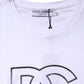 Dolce & Gabbana White DG Logo Print Short Sleeves T-shirt
