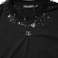 Dolce & Gabbana Black Logo Embellish Short Sleeves T-shirt