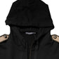 Dolce & Gabbana Black Logo Hooded Full Zip Sweatshirt Jacket