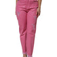 Dolce & Gabbana Pink Tattered Mid Waist Tapered Denim Jeans