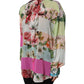 Dolce & Gabbana Multicolor Floral Patchwork Long Sleeves Top