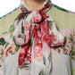 Dolce & Gabbana Multicolor Floral Patchwork Long Sleeves Top