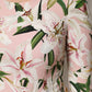 Dolce & Gabbana Pink Lily Print Viscose Round Neck Blouse Top