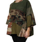 Dolce & Gabbana Multicolor Camouflage Oversized Top T-shirt