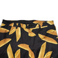 Dolce & Gabbana Black Pasta Print Tapered Men Pants