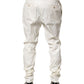 Dolce & Gabbana White Nylon Tapered Dress Men Pants