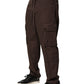 Dolce & Gabbana Brown Cotton Cargo Jogger Men Pants