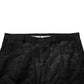 Dolce & Gabbana Black Cotton DG Crown Dress Pants
