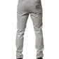 Dolce & Gabbana Silver Cotton Stretch Slim Denim Jeans