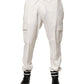 Dolce & Gabbana White Cotton Cargo Jogger Men Pants