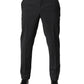 Dolce & Gabbana Black Wool Dress Slim Formal Pants