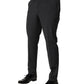 Dolce & Gabbana Black Wool Dress Slim Formal Pants