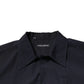 Dolce & Gabbana Dark Blue Cotton Short Sleeves Casual Shirt