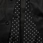 Dolce & Gabbana Black Polka Dot Linen Silk Men Casual Shirt