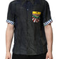 Dolce & Gabbana Black Silk Short Sleeves Men Casual Shirt