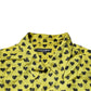 Dolce & Gabbana Yellow Heart Short Sleeves Men Casual Shirt