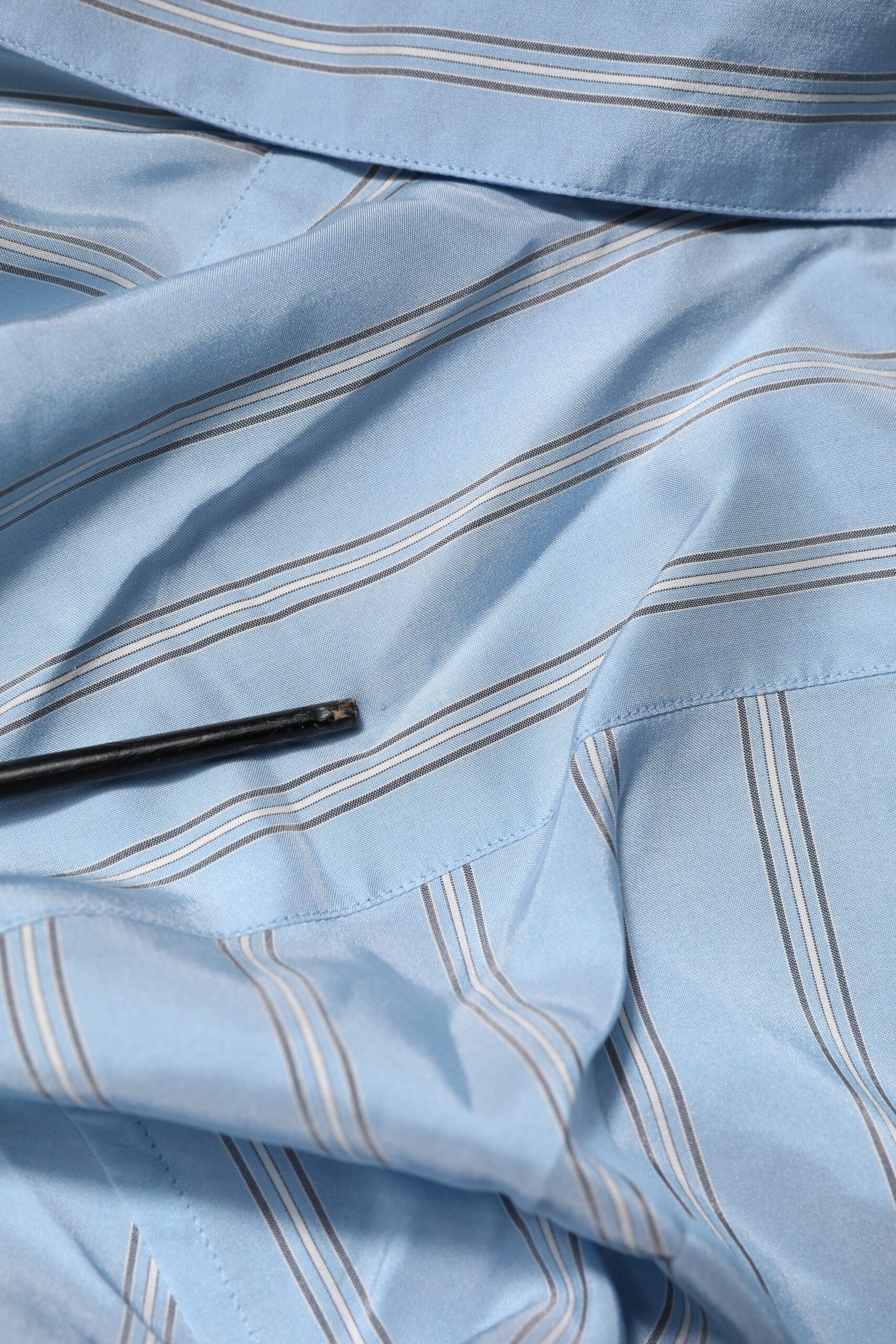 Dolce & Gabbana Light Blue MARTINI Striped Formal Dress Shirt