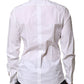 Dolce & Gabbana White Cotton Long Sleeves Dress Formal Shirt