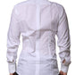 Dolce & Gabbana White GOLD Long Sleeves Dress Formal Shirt