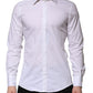 Dolce & Gabbana White MARTINI Long Sleeves Dress Formal Shirt