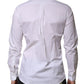 Dolce & Gabbana White MARTINI Long Sleeves Dress Formal Shirt