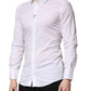 Dolce & Gabbana White GOLD Long Sleeves Dress Formal Shirt