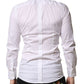 Dolce & Gabbana White GOLD Long Sleeves Dress Formal Shirt