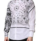 Dolce & Gabbana White MARTINI Bandana Print Formal Shirt