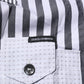 Dolce & Gabbana White Gray Striped Cotton Men Casual Shirt