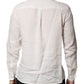 Dolce & Gabbana White DG Crown Embellish Dress Formal Shirt