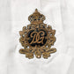 Dolce & Gabbana White DG Crown Embellish Dress Formal Shirt