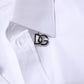 Dolce & Gabbana White Cotton GOLD Long Sleeves Formal Shirt