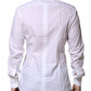 Dolce & Gabbana White GOLD Long Sleeves Men Dress Formal Shirt