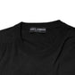 Dolce & Gabbana Black Cotton DG Logo Men Sweatshirt Sweater
