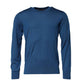 Dolce & Gabbana Blue Cashmere Crew Neck Sweatshirt Sweater