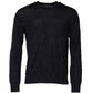 Dolce & Gabbana Black Long Sleeve CrewNeck Pullover Sweater