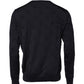 Dolce & Gabbana Black Silk Crew Neck Sweatshirt Sweater