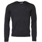 Dolce & Gabbana Dark Gray Wool Crew Neck Sweatshirt Sweater