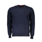 Harmont & Blaine Crew Neck Embroidered Blue Sweater