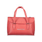 Mario Valentino Rosso Poliuretano Donna Bag With Handles and Shoulder Strap