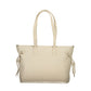 Mario Valentino Beige Polyurethane Women's Bag with Adjustable Straps
