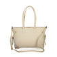 Mario Valentino Beige Polyurethane Women's Bag with Adjustable Straps