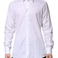 Dolce & Gabbana White Cotton GOLD Long Sleeves Formal Shirt