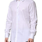 Dolce & Gabbana White Cotton GOLD Long Sleeves Formal Shirt