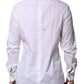 Dolce & Gabbana White Cotton GOLD Long Sleeves Formal Shirt