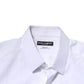 Dolce & Gabbana White Cotton GOLD Long Sleeves Formal Shirt