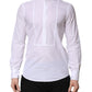 Dolce & Gabbana White Cotton Slim Long Sleeves Formal Shirt