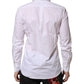 Dolce & Gabbana White Collared Long Sleeves Dress Formal Shirt